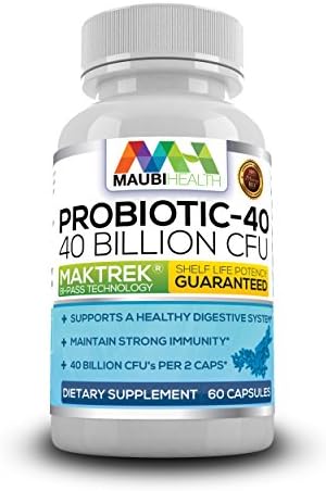 Probiotic Advanced Natural Flora Supplement | Improve Digestive System Support | Boost Immune Health | Best Organic Pure Nutrition Formula for Men and Women 60 Vegan Capsules Non GMO Order Risk Free!