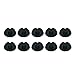 ROK Hardware Multipurpose Silicone Cable Clip Grip Wire Cord Type USB Desk Wall Desktop Organizer Charger Holder (20 Pack, Black)