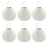 6PCS/Set 30cm Solar Powered Hanging Oriental 12