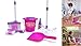 Dazzling Toys Little Girls Just Like Mom Cleaning Set. Set Includes Broom, Dust Brush, Pail and More