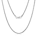 1.9mm Solid .925 Sterling Silver Braided Wheat Chain Necklace, 24 inches
