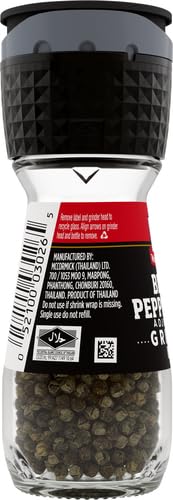 MCCORMICK BLACK PEPPERCORN GRINDER, 1 OZ