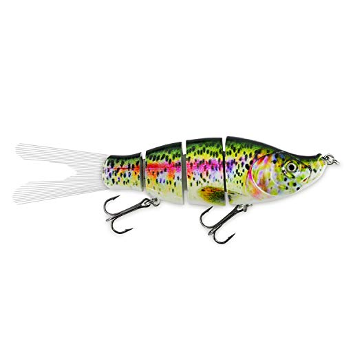 Rose Kuli Fishing Bass Lures Multi Jointed Topwater Life-Like Trout Swimbait Hard CrankBaits