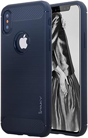 iPhone X Case, Pandawell [Resilient Strength] Flexible Durability Durable Anti-Slip TPU Defensive Impact Protection Case Cover for Apple iPhone X - Black