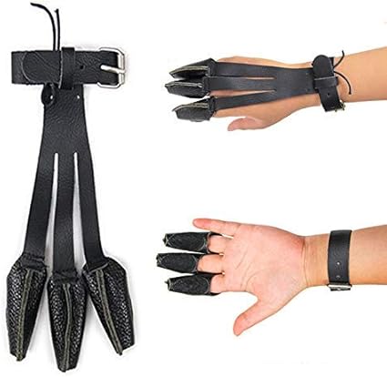 Leather finger guard archery Clearance