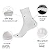 Makhry 2 Pairs Moisturizing Spa Gel Socks for Hard Dry Cracked Skin Recovery Socks Classical Grid Socks For Men Size 6-11 (L, Black&Grey)