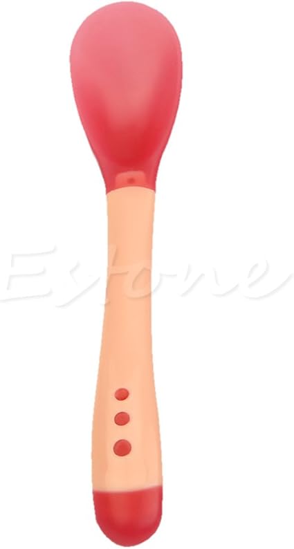 Lyguy Cuillere 1 Piece Thermique Pour Bebe Enfant Tete De Sevrage Silicone Rouge Amazon Fr Cuisine Maison