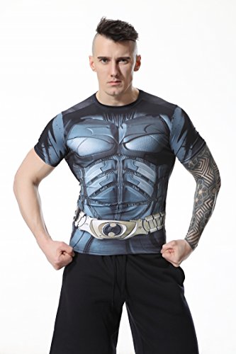 Red Plume Men's Sonic Compression Shirt Sports Fitness Armor Bat T-Shirt Sport Long Sleeve for Men