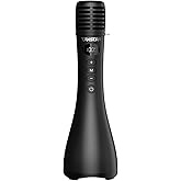 TAKSTAR 15W Bluetooth Microphone with Speaker, DA10 II Wireless Handheld Mic with LED Display, 4 Modes, Noise Canceling, Portable PA System for Teaching Singing Speaking Karaoke Wedding