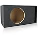 MDF Sub Woofer Enclosure Box [Black] for Single JL Audio W6v3 Car Subwoofer | ¾ Premium MDF Construction | Made in U.S.A. (12