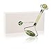 Jade Roller for face - 100% Real Natural Jade Stone roller, Anti-Aging jade Beauty Skincare Tool to Rejuvenate Facial Skin Cooling, Slimming & Firming by Kemzzone