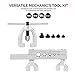 Double Flaring Tool Kit for Auto Brake Line - for Copper, Aluminum, Soft Steel Brake Line and Brass Tubing - Automotive Break Line Flare Repair Kit - 10 Piece Universal Tool Kit - Metric Sizing Set