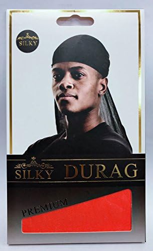 Silky Durag various color Or 9 Of Silky Durags Combo (ORANGE)