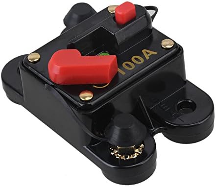 BOPU 12V Auto Car Marine Bike Stereo Audio Circuit Breaker Reset Fuse Inverter 100A