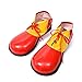 MizHome Unisex Adult Jumbo Large Clown Shoes Deluxe Halloween Costume Accessories Red