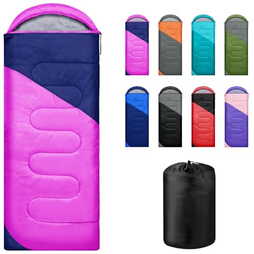 Yarmiene Schlafsack 3-4 Jahreszeiten,Schlafsack Outdoor für Erwachsene und Kinder, Schlafsäcke für Tragbare Rechteckige Weich Dick und Warm Outdoor, C