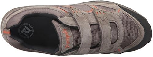 Propét mens Connelly Strap Walking Shoe, Gunsmoke/Orange, US