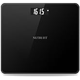 NUTRI FIT Digital Bathroom Scale for Body Weight, Bath Scale for Accurate Weight Watching with Large LCD Display, Most Accurate for The Elderly Safe Home Use, 330 lbs