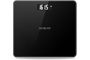 NUTRI FIT Digital Bathroom Scale for Body Weight, Bath Scale for Accurate Weight Watching with Large LCD Display, Most Accurate for The Elderly Safe Home Use, 330 lbs