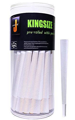 Jware Pre-rolled King Size Cones Rolling Paper (50 Pack)