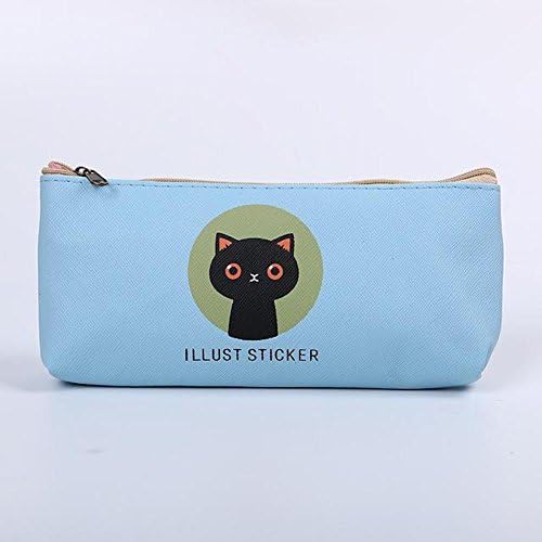 IWantOne Korean Style Cute Lovely Animal Pencil Case with Large Capacity for Pen Storage School Bag Box (Blue)