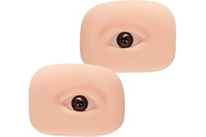 Ciieeo Silicone 3d Skin Training Set for Eyebrow and Eyeliner Practice, Elastic Thickened Makeup Practice