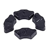 LETAOSK 4pcs Rubber Rear Wheel Damper Cushion Set