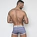 Voberry 5PC Pink Heroes Mens Sexy Boxer Briefs Cotton Striped Underwear Shorts Soft Underpants (L)