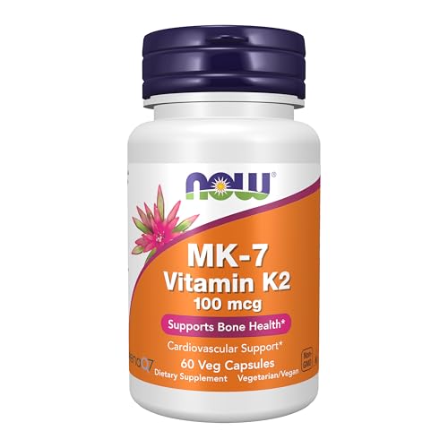 NOW Foods Supplements, MK-7 Vitamin K-2 100 mcg, Cardiovascular Support*, Suppo…