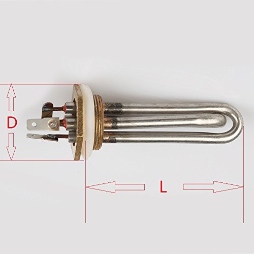 1.0" Electric Water Heating Element 1000W for Boiler Heater,Hexagonal Head Submersible Heating Element - Thumbnail 4