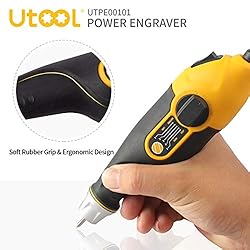 UTOOL Engraver Pen with Letter/Number Stencil, 24W