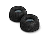Comply Truly Wireless Replacement Earphone Tips - Premium Noise Blocking Earbud Tips Made from Secure Fitting and Comfortable Memory Foam - Black, 3 Pairs, Medium with SweatGuard