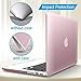 IBENZER Compatible with MacBook Pro 13 Inch Case 2015 2014 2013 end 2012 A1502 A1425, Hard Shell Case with Keyboard Cover for Old Version Apple Mac Pro Retina 13, Rose Gold, R13MPK+1