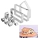 OSOF 10PCS Stainless Steel Christmas House Cookie Cutter Kit, 3D Chocolate House Cookie Cutter Set, Gingerbread House Haunted House Cutters
