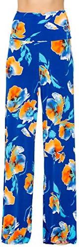 Junky Closet Women's Casual Bohemian Damask Medalion Geometric Print Palazzo Pants