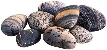 6 Piece Set Rock Creek Pebble Pillow Cases Granite Quartz Living Big Stone ~ Pebble Rock Living Pillow Covers Cases ~ Pets Floor Cushions Decoration Throw ~ NO FILLING