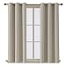 Deconovo Room Darkening Thermal Insulated Blackout Grommet Window Curtain Panel for Living Room, Light Beige, 42x63 Inch, 1 Panel primary