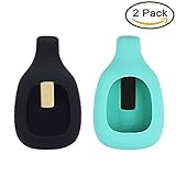 Fitbit Zip Clip By XXSCY®, 2pcs Replacement Clip for Fitbit Zip Only (No tracker) (Black&Teal)