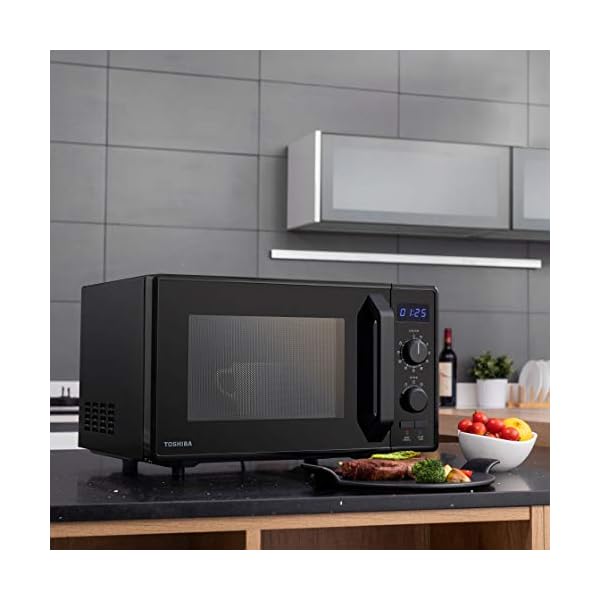 Toshiba-900-w-23-L-Microwave-Oven-with-1050-w-Crispy-Grill-Energy-Saving-Eco-Function-8-Auto-Menus-5-Power-Levels-and-Position-Memory-Turntable-Black-MW2-AG23PFBK Toshiba 900w 23L Microwave Oven with 1050w Crispy Grill, Energy Saving Eco Function, 8 Auto Menus, 5 Power Levels and…