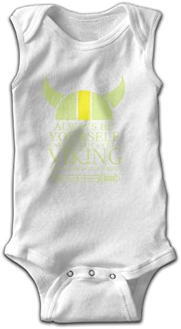 Maypu Always Be Yourself Unless You Can Be A Viking Baby Boys Girls Sleeveless Bodysuits Rompers Outfits