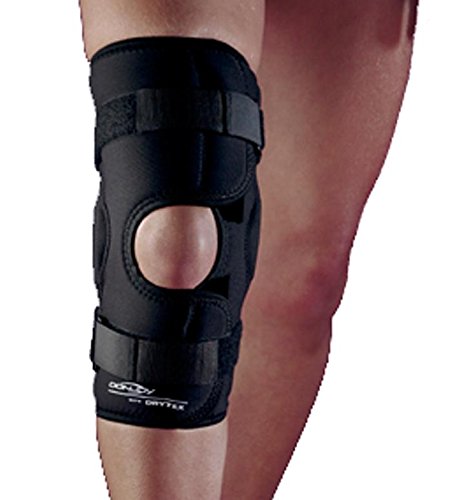 DONJOY DRYTEX HINGED KNEE WRAPAROUND BRACE, ADJUSTABLE, MEDIUM