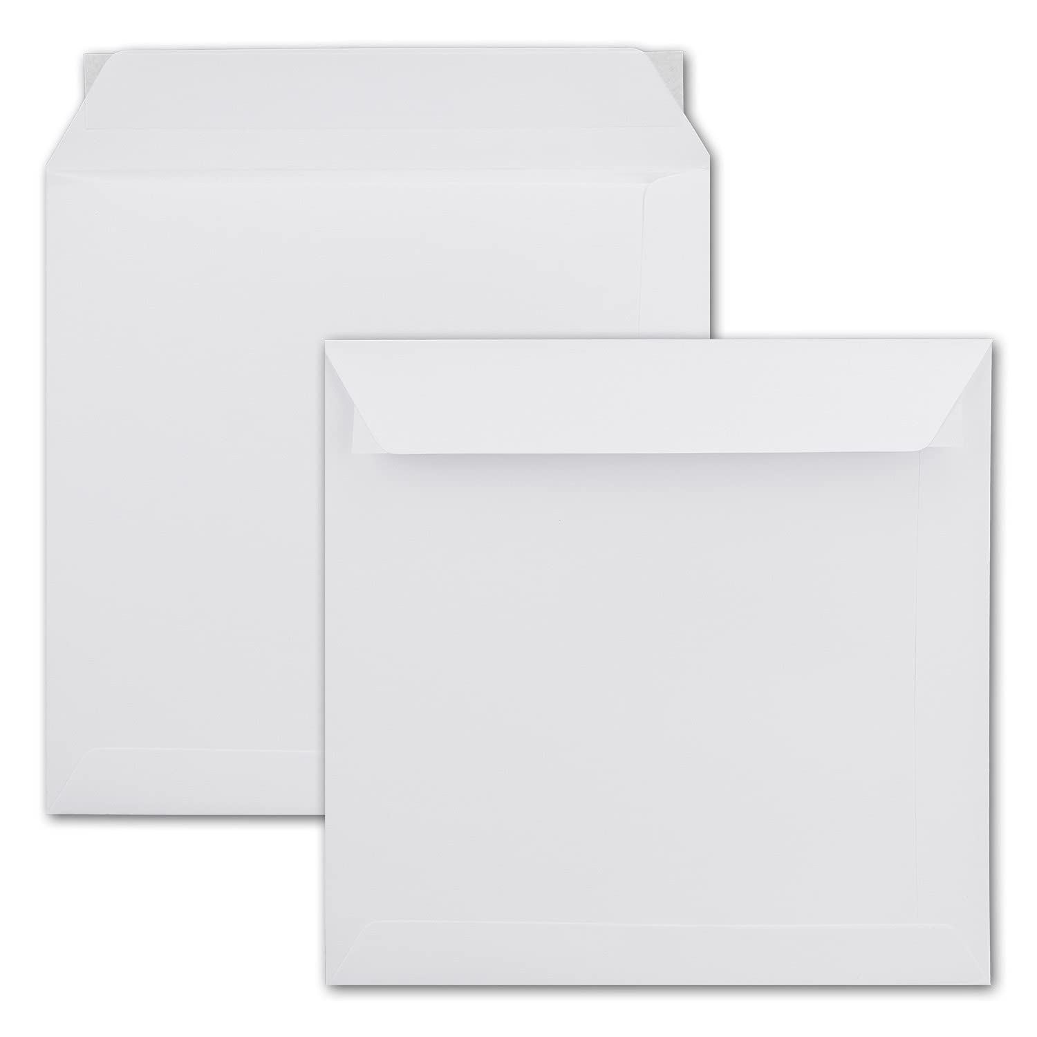Envelopes White Square, Complete Package 50 Pieces 220 x 220 mm