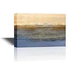 Abstract Landscape with Yellow and Blue Color