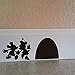 Mouse Decals Mouse Hole Decal Mouse Hole Wall Decals Mouse Hole Wall Sticker Mickey Mouse Decals Disney Decals for Wall ( 9.7
