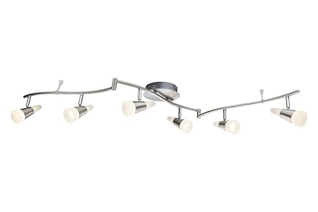 Led Ceiling Light 6 Bulb Ceiling Spotlight Matt Metal Spotlight