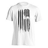 Black American Flag T-Shirt