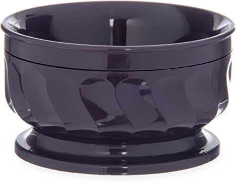 Dinex DX330068 Turnbury Insulated Pedestal Base Bowl, 9 oz., 2.38" Height, 4.38" Width, 4.38" Length, Urethane Foam, Napoli Plum (Pack of 48)