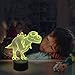 FULLOSUN Night Light for Kids Dinosaur T-rex 3D Night Light Bedside Lamp 16 Colors Changing with Remote Control, Xmas Halloween Birthday Gift for Child Baby Boy