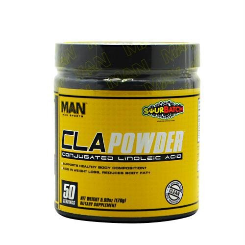 MAN Sports Cla Powder Conjugated Linoleic Acid Healthy Weight Management Supplement, Sour Batch, 50 Servings, 170 Grams