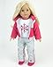 Doll Ski Set Fits American Girl Dolls: 18 Inch Doll Snow Nylon & Polar Fleece 4 Pc. Set by Sophia's, Includes: Snowflake Shirt, Doll Ski Pants, Hat and Fashionable Ski/Snow Board Jacket.